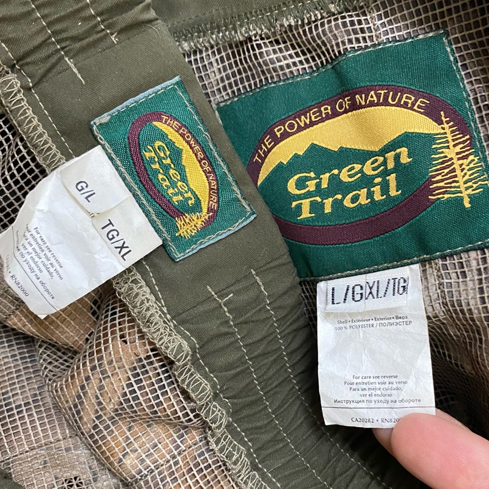 Green Trail Hard Woods Camouflage Leafy Suit Gillie Suit Camo Suit L/XL - Picture 3 of 16
